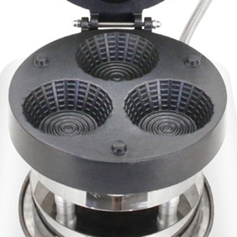 Mini Waffle Maker Machine - Профессиональная вафельница для мороженого с тремя