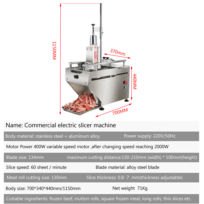 Электрическая мясорубка для ко – обзор и цена Automatic Meat Slicer Home